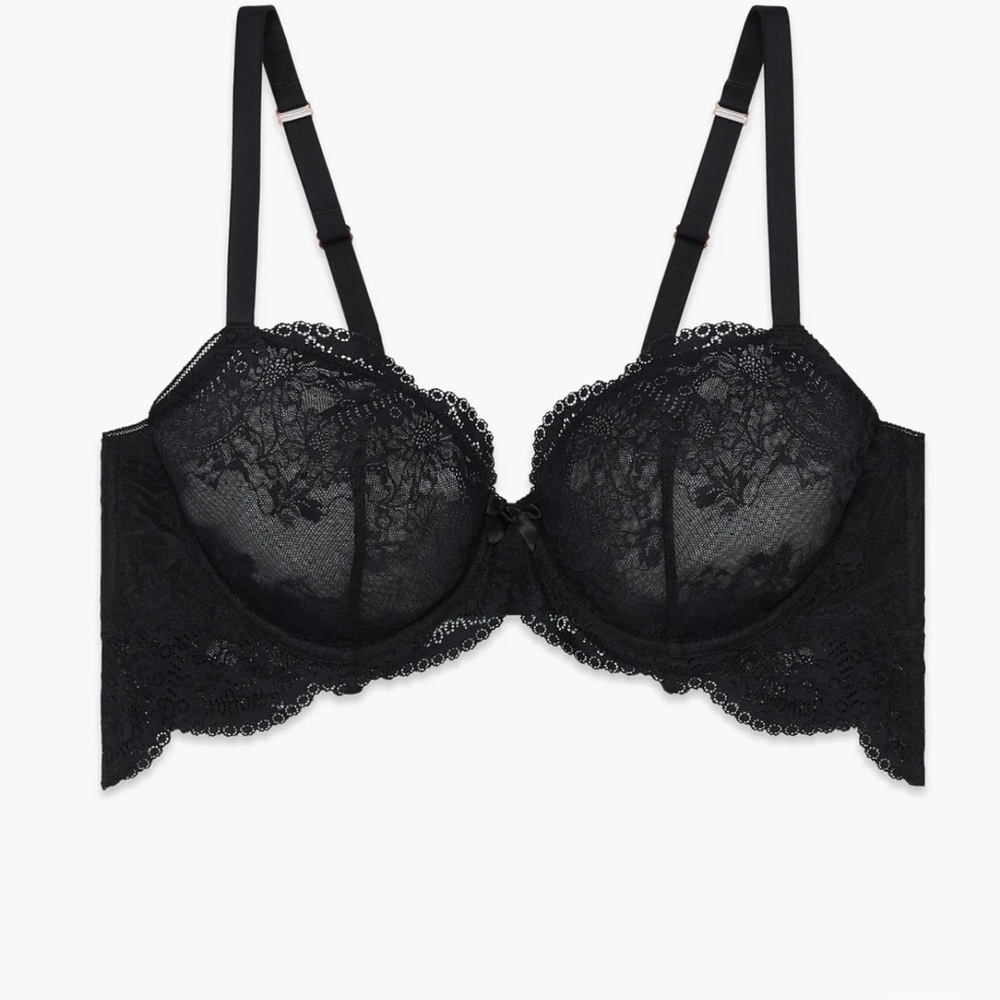 NWT- Savage X Fenty, Lace Unlined Balconette Bra, 34DD